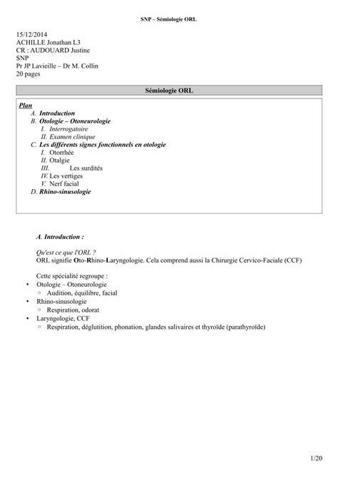 PDF Sémiologie ORL aem2 org Cela comprend aussi la Chirurgie