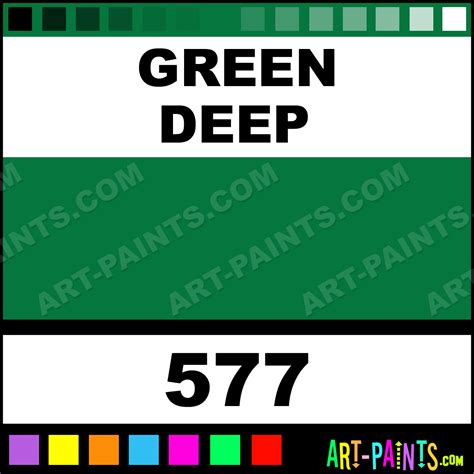 Green Deep Premium Watercolor Paints - 577 - Green Deep Paint, Green Deep Color, ShinHan Premium ...