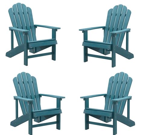 Buy Efurden Adirondack Chair Set Of 4 Weather Resistant Poly Lumber