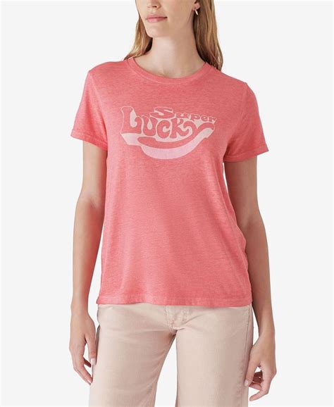 Lucky Brand Womens Super Lucky T Shirt Macys