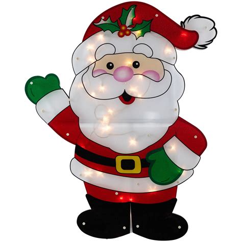 Northlight 305 Lighted 2 Dimensional Santa Claus Christmas Outdoor