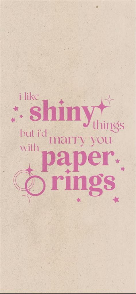 A Pink And White Poster With The Words I Like Shiny Things But Did