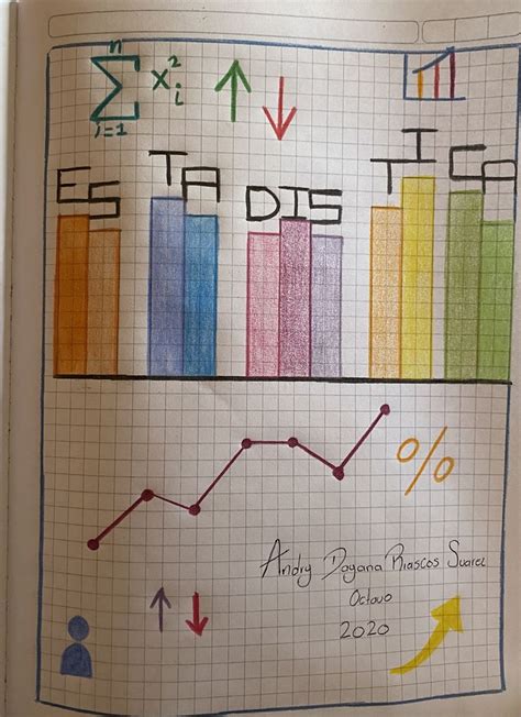 Portada Estadistica Marcacion De Cuadernos Portada De Cuaderno De