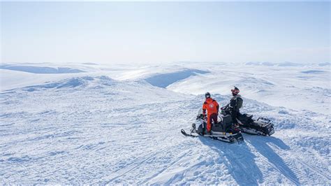 Snowmobile Safari To Halti Finland S Highest Mountain Youtube