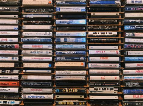 Hd Wallpaper Pile Of Assorted Title Case Lot Cassette Collection