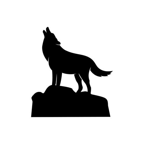 black wolf vector logo 23234169 Vector Art at Vecteezy