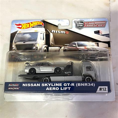 Hot Wheels Team Transport Nissan Skyline GTR R Aero Lift Hobbies Toys Toys Games On