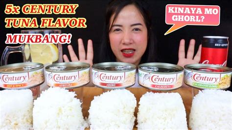 5x Century Tuna De Lata Mukbang X 5cups Of Rice Filipino Canned Goods