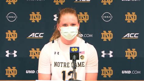 Ndwbb Abby Prohaska Press Conference Wake Forest Youtube