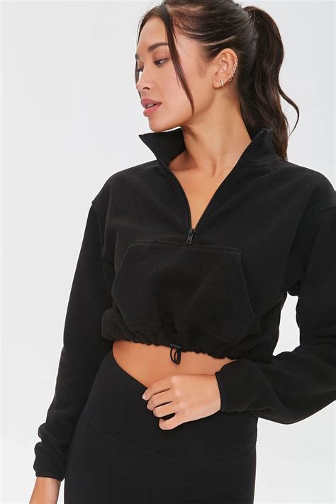 Active Half Zip Cropped Pullover