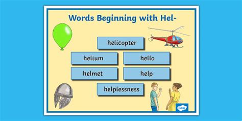 Words Beginning With Hel Word Mat Teacher Made Twinkl