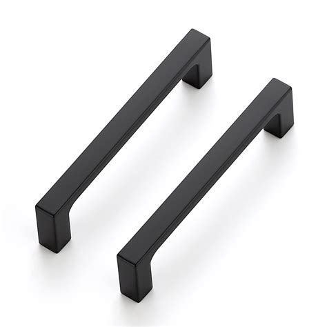 Ravinte 50 Pack 4 Inch Hole Centers Matte Black Cabinet Pulls Kitchen