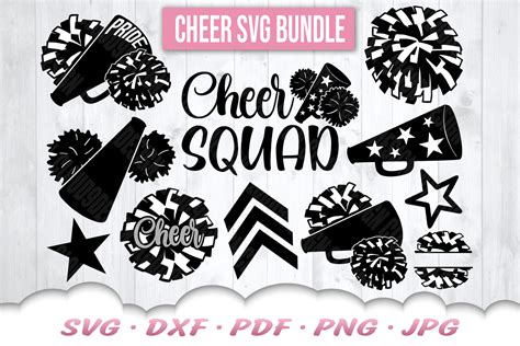 Cheer Svg Bundle Cheer Svg Cheerleader Svg Files For Etsy