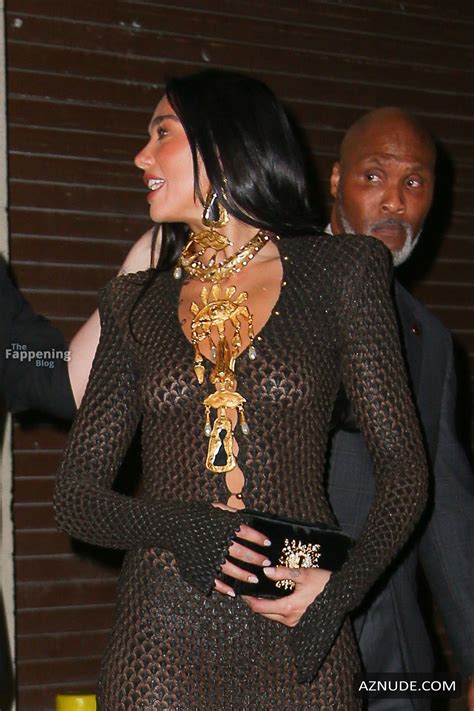 Dua Lipa Sexy Flashes Her Hot Ass And Thong In A Sultry See Through Dress At The 50th Chaplin