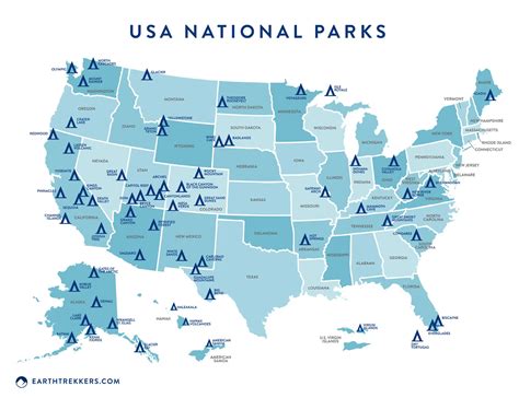 Us National Parks Earth Trekkers