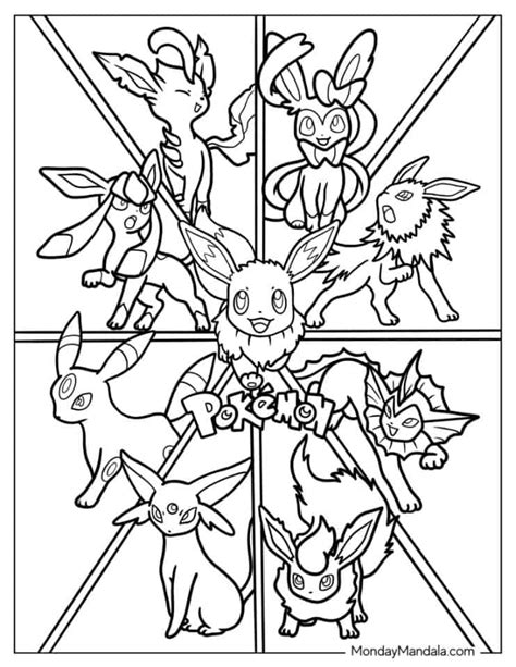Espeon Eevee Evolutions Pokémon Mcandrew Coloringbook Coloringpages