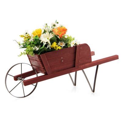 Brouette Fleurs En Bois Jardini Re Roues Avec Accessoires