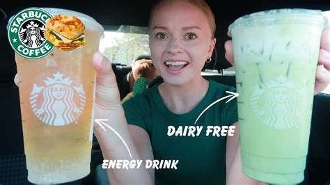 Starbucks New Tropical Citrus Iced Energy Drink Dairy Free Matcha