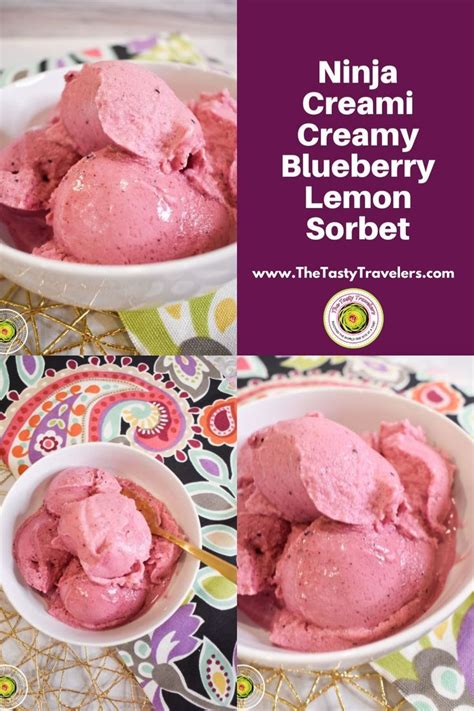 Ninja Creami Creamy Blueberry Lemon Sorbet Recipe Ice Cream Maker