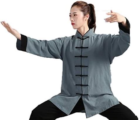 Tenue De V Tements De Tai Chi Kung Fu Et Qi Gong Homme En Coton Et Lin