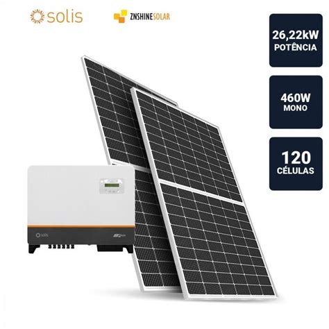 Inversor Solis 20kwp 57 Paineis 460w Znshine