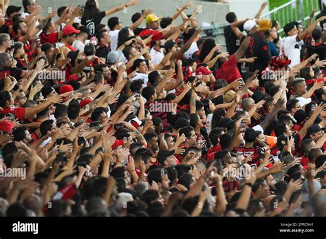 Rio De Janeiro Brazil 26th Apr 2023 Fans during Flamengo x Maringá