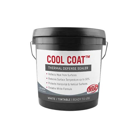 Cool Coat White Thermal Barrier Insulating Elastomeric Paint Reflect Heat