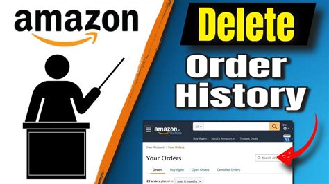 How To Delete Amazon Order History Youtube