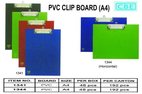 Pvc Clip Board A4 1344 Orient Treasure Trading Sdn Bhd