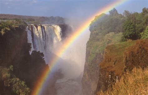 Victoria Falls Rainbow stock photo. Image of zambezi - 276739304