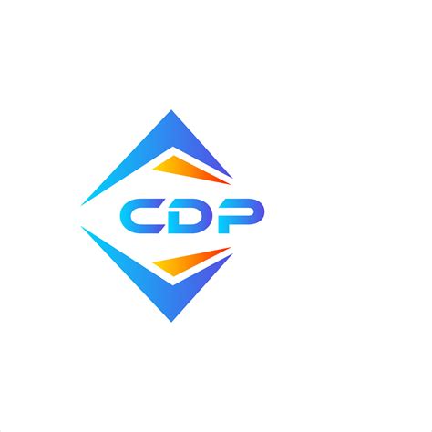 CDP abstract technology logo design on white background. CDP creative ...