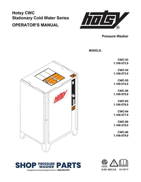 Hotsy Pressure Washer Parts Manual