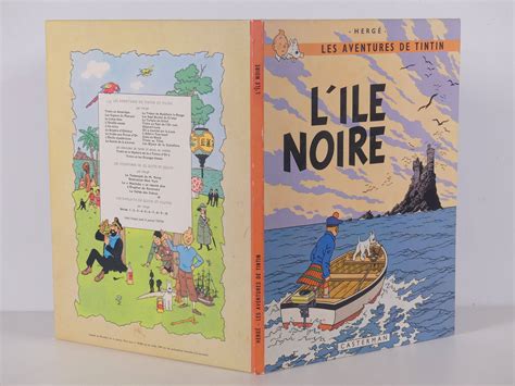 Herg Tintin L Le Noire En Dition Originale Belge Redessin E De