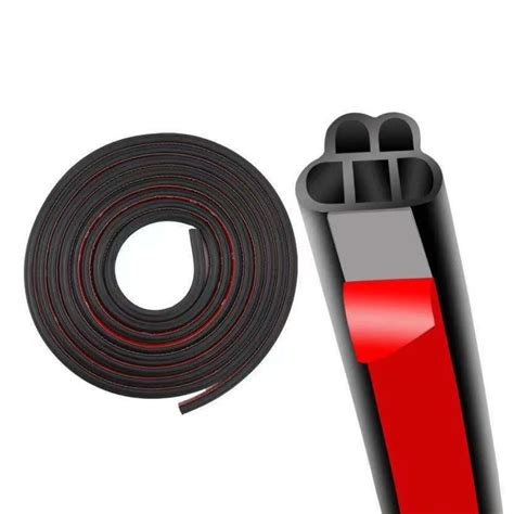 1 5m Car Door Rubber Seal Strip Soundproof Seals Universal Auto Hood