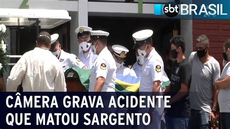 Corpo de sargento da Marinha morto em acidente é enterrado no RJ SBT