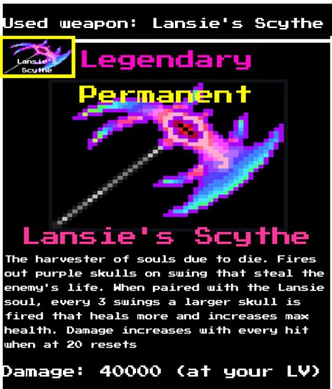 Lansies Scythe Untitled Utmm Game Wiki Fandom