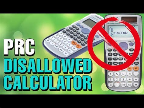 Vlog Casio Calculator Fx Es And Fx Es Plus Disallowed For Prc