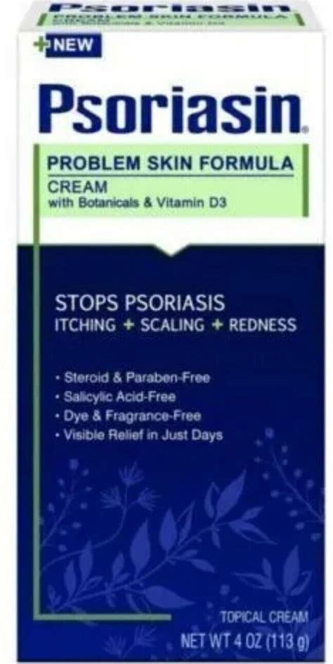 Psoriasin Daytime Skin Relief Topical Cream With Botanicals And Vitamin D