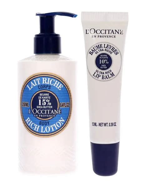 Buy Loccitane Shea Butter Ultra Rich Lip Balm And Body Lotion Kit