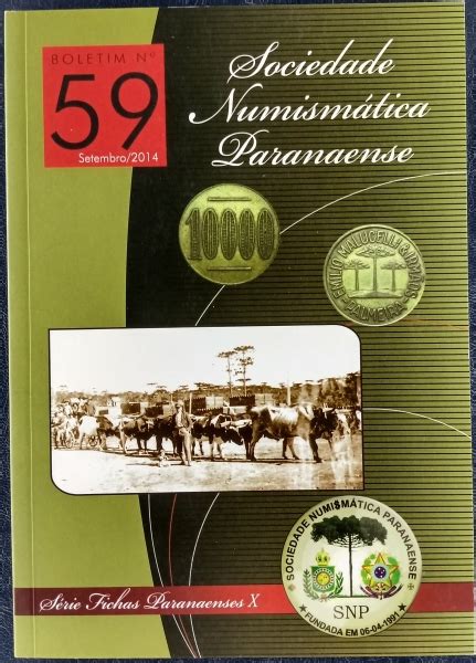 Livro De Numism Tica Boletim Da Sociedade Numism T