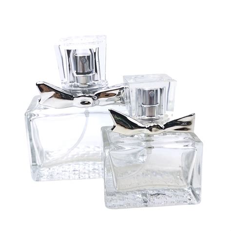 Ml Custom Design Glass Square Clear Perfume Bottle High Quality