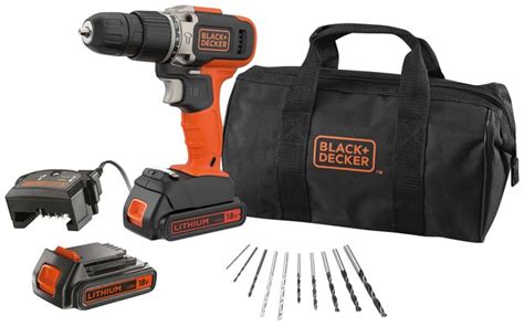 Black Decker Akku Schlagbohrschrauber Bcd Ba S Set Tlg