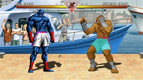 Evil Sagat Vs Supreme Sagat The Most Epic Fight Youtube