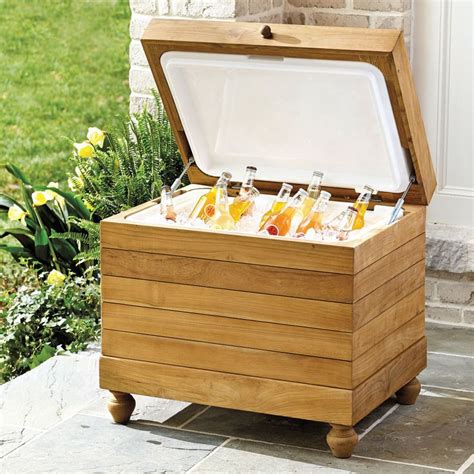 Wooden Built In Ice Chest For Outdoor Kitchen Ice Chest Ballard