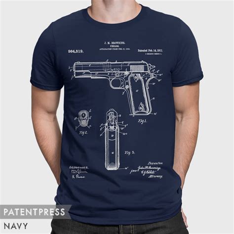 Colt T Shirt T For Gun Lover Colt 1911 Pistol Shirt T For