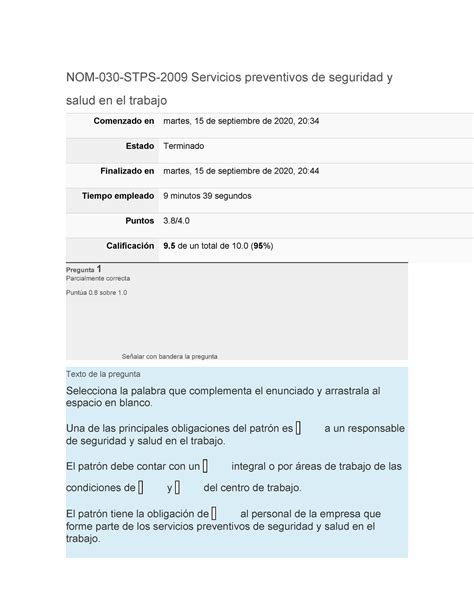 Toaz Sas NOM 030 STPS 2009 Servicios Preventivos De Seguridad Y