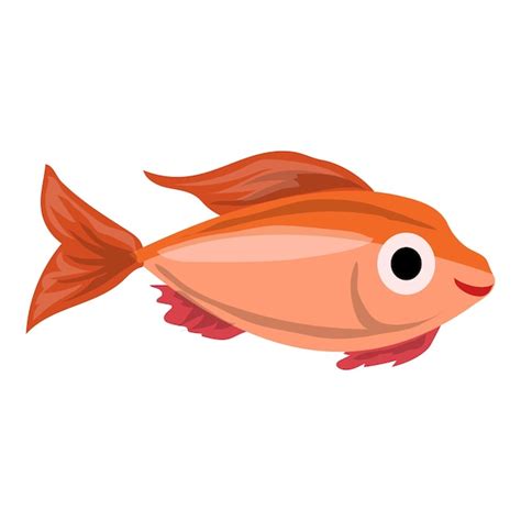 Premium Vector Aquarium Fish Icon Cartoon Of Aquarium Fish Vector