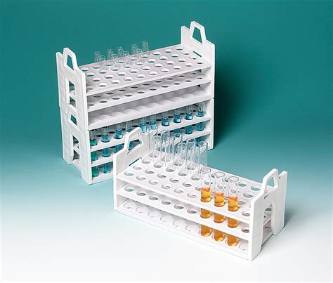 Test Tube Rack Polypropylene Stacking Holds Mm Tubes Flinn