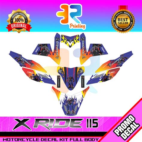 Jual Stiker Decal Striping Motor X Ride Optimus Prime Sticker Logo