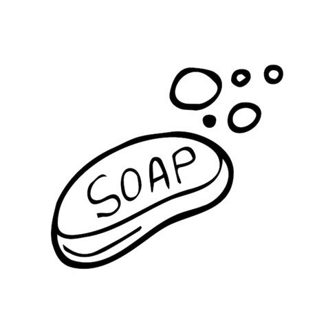 Bar Of Soap Clipart Black And White